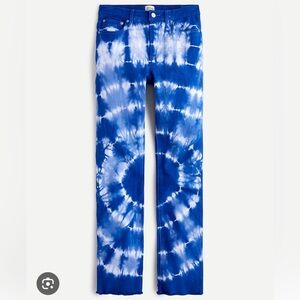 NWT J. Crew Vintage Straight Jeans in Tie Dye size 32